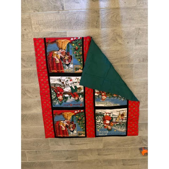 Cotton quilt Christmas Fabric Astro Textile throw - Picture 2 of 4